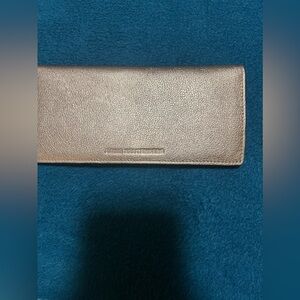Aimee Kestenberg rose gold pebble leather wallet